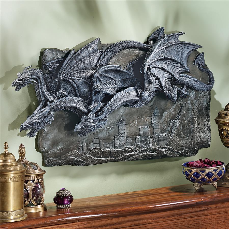 Morgoth Castle Dragons Wall Sculpture