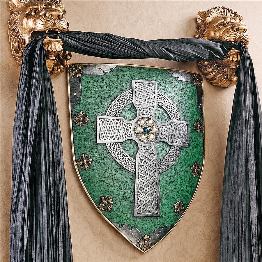 Celtic Warriors Sculptural Wall Shield: Each