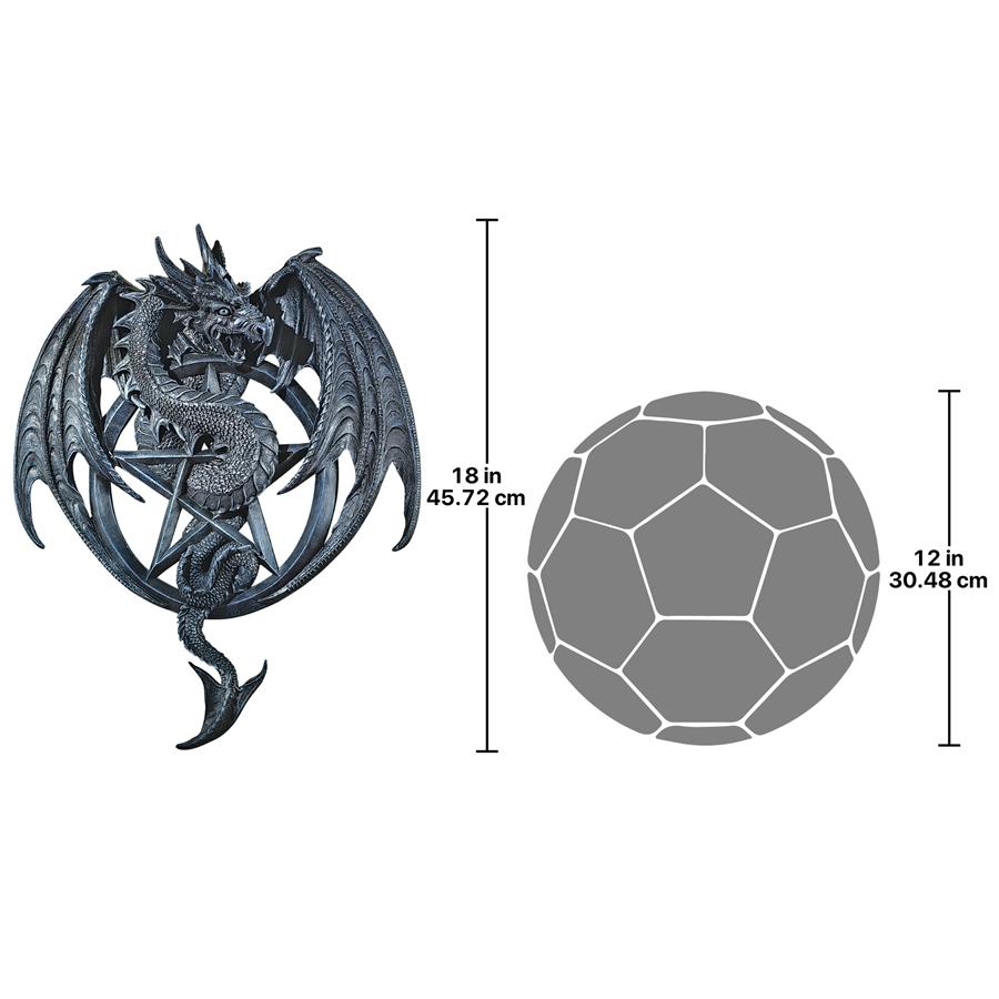 Dragon's Pentacle Gothic Wall Sculpture