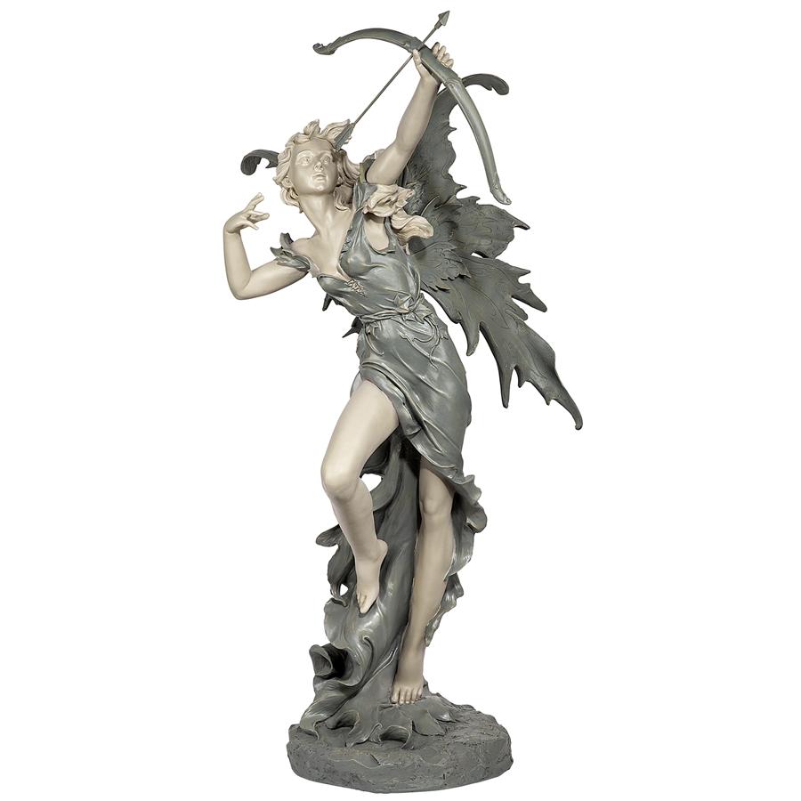 Rhiannon the Archer Garden Fairy Statue: Large