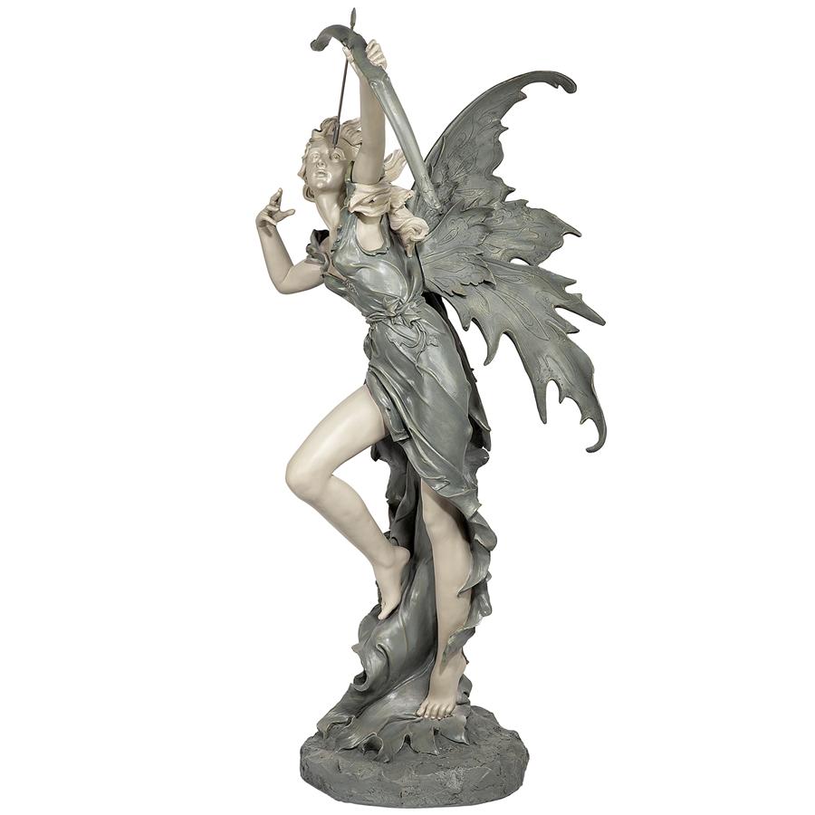 Rhiannon the Archer Garden Fairy Statue: Large