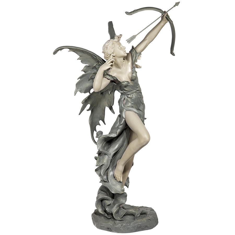 Rhiannon the Archer Garden Fairy Statue: Large