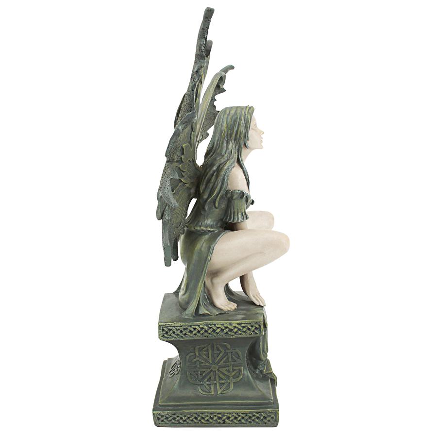 Celtic Fairy's Perilous Perch Garden Statue: Medium