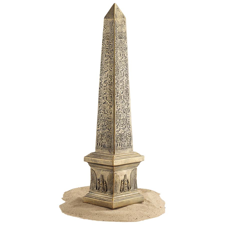 Golden Obelisk of Ancient Egypt Statue: Each