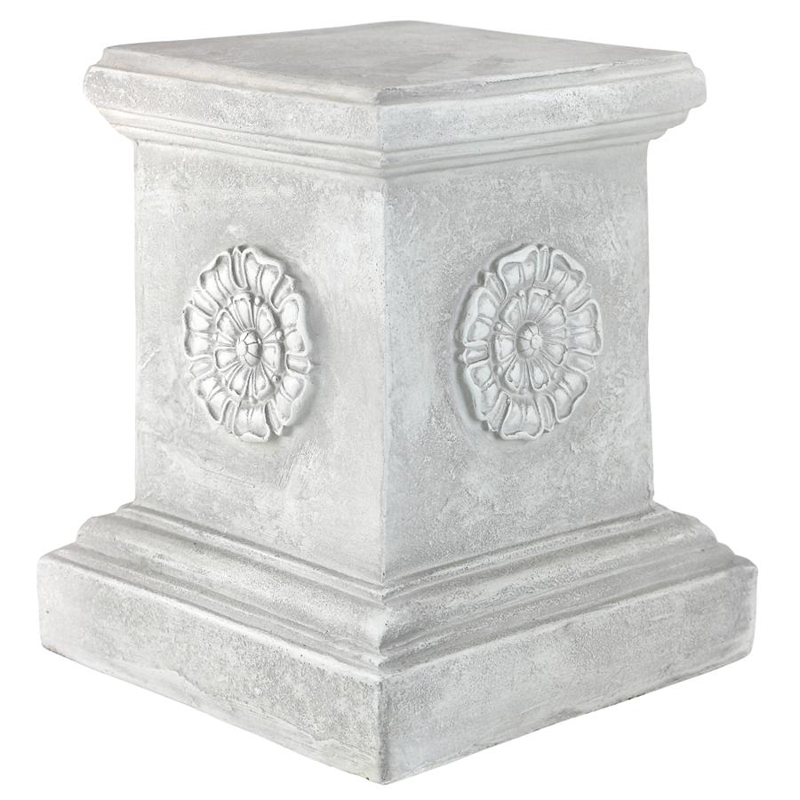 English Rosette Garden Sculptural Plinth: Large