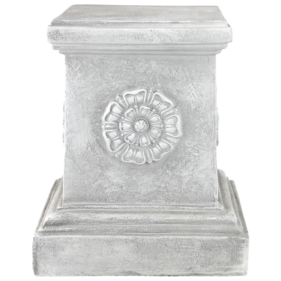 English Rosette Garden Sculptural Plinth: Large