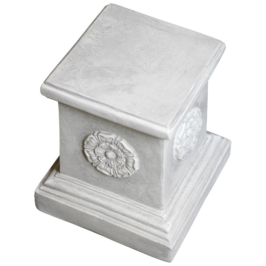 English Rosette Garden Sculptural Plinth: Large