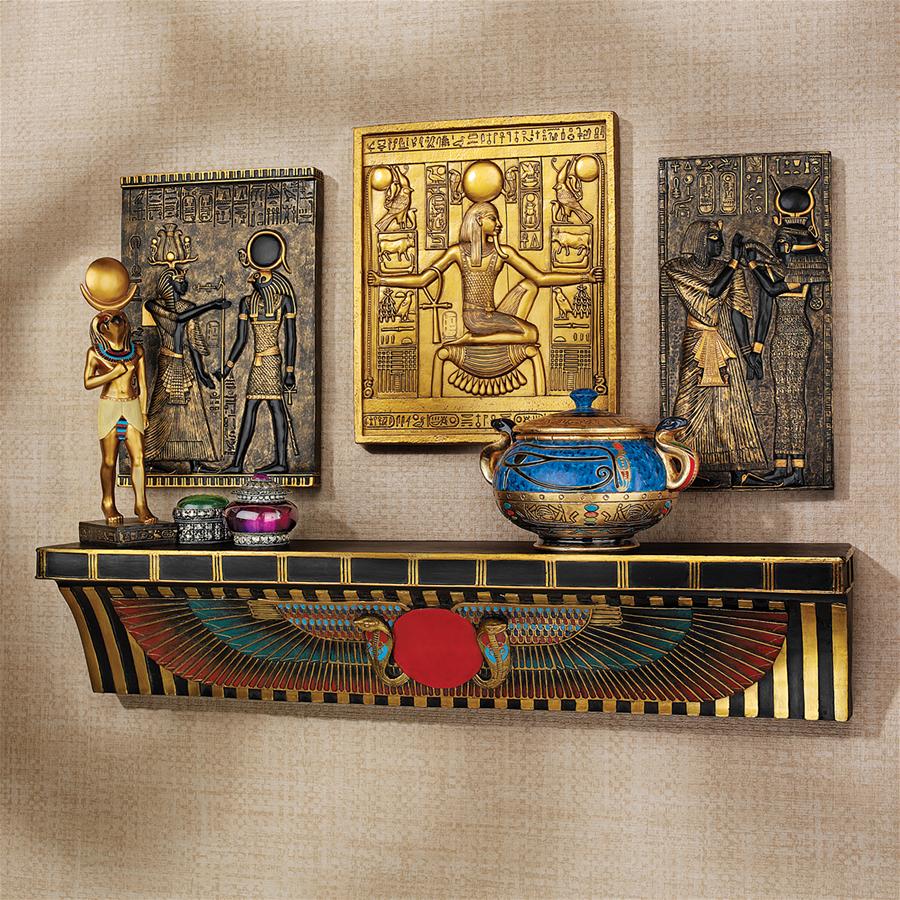 Sacred Ur-Uatchi Ceremonial Offering Pediment Wall Shelf