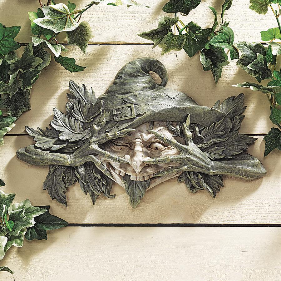 The Poison Ivy Forest Witch: Greenman Wall Sculpture