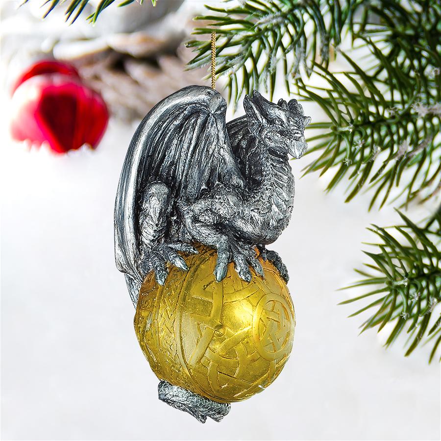 Protector of the Gothic Portal Celtic Dragon 2010 Holiday Ornament