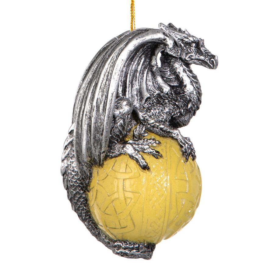 Protector of the Gothic Portal Celtic Dragon 2010 Holiday Ornament