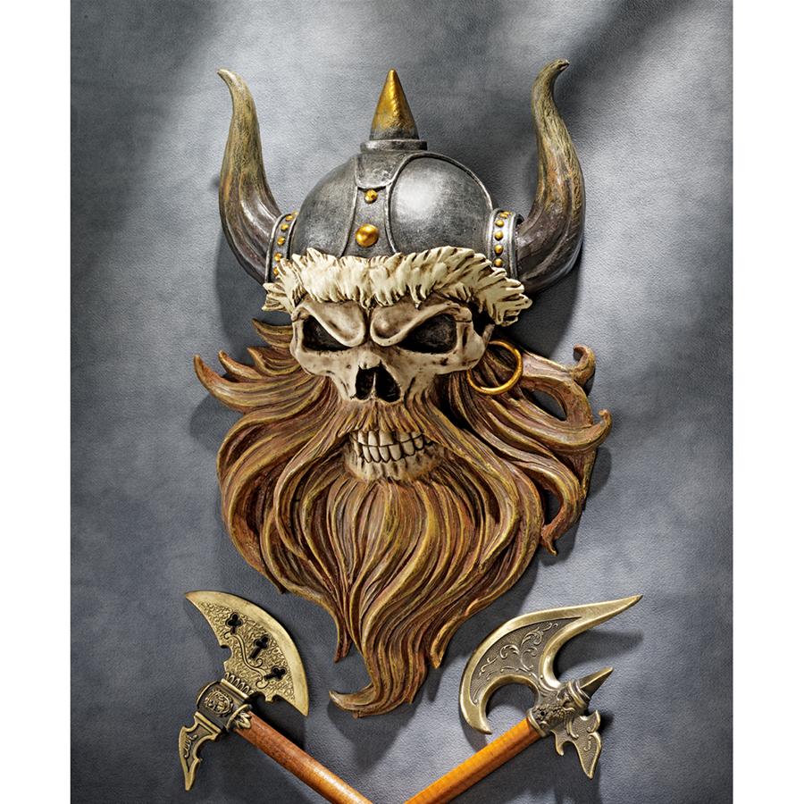 The Skull of Valhalla Viking Warrior Wall Sculpture