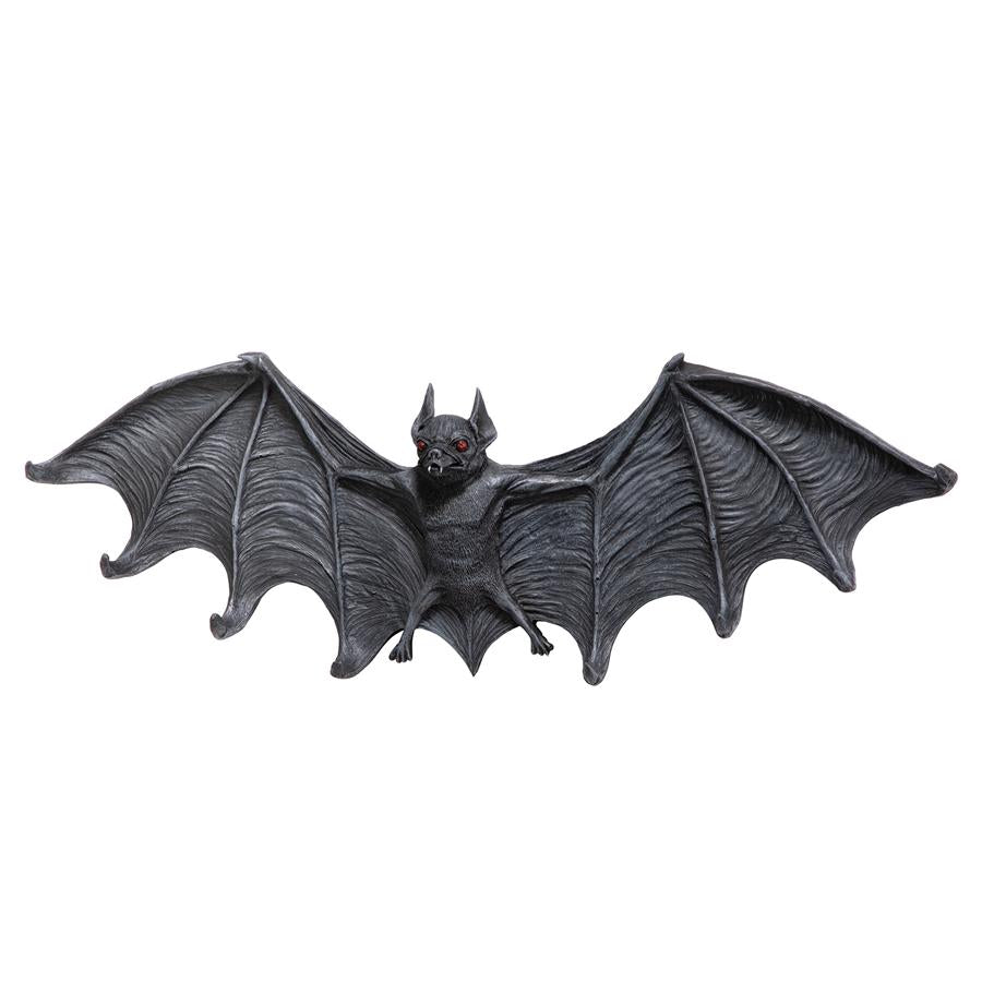 Vampire Bat Sculptural Hooked Wall Hanger: Large