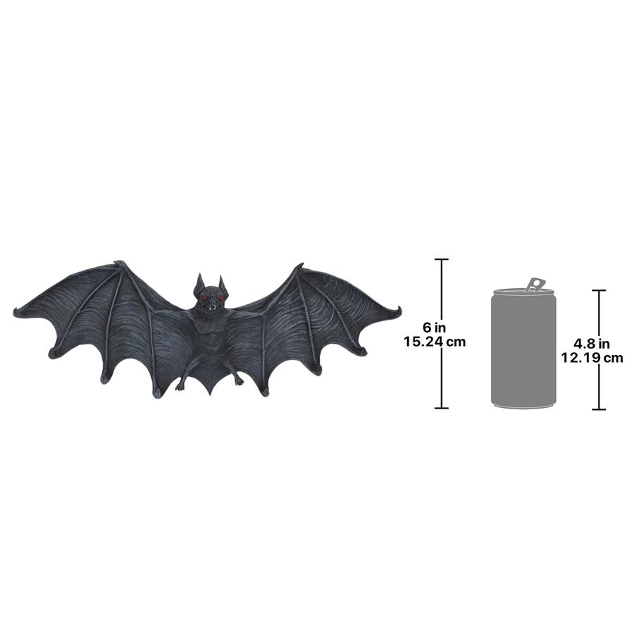 Vampire Bat Sculptural Hooked Wall Hanger: Large