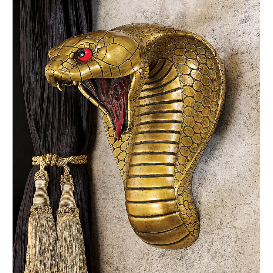 Egyptian Cobra Goddess Snake Wall Sculpture