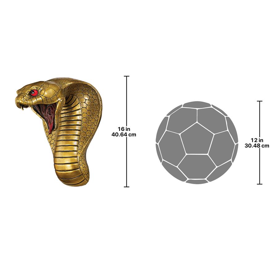 Egyptian Cobra Goddess Snake Wall Sculpture