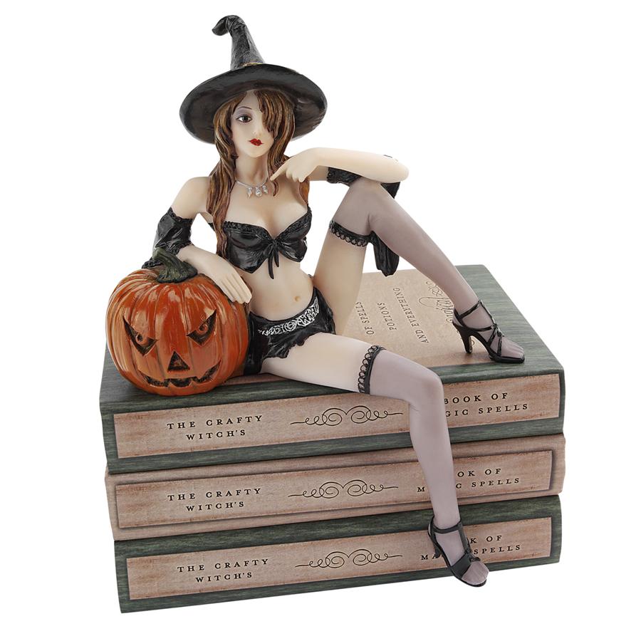 Halloween Temptress Witch Shelf Sitter Statue