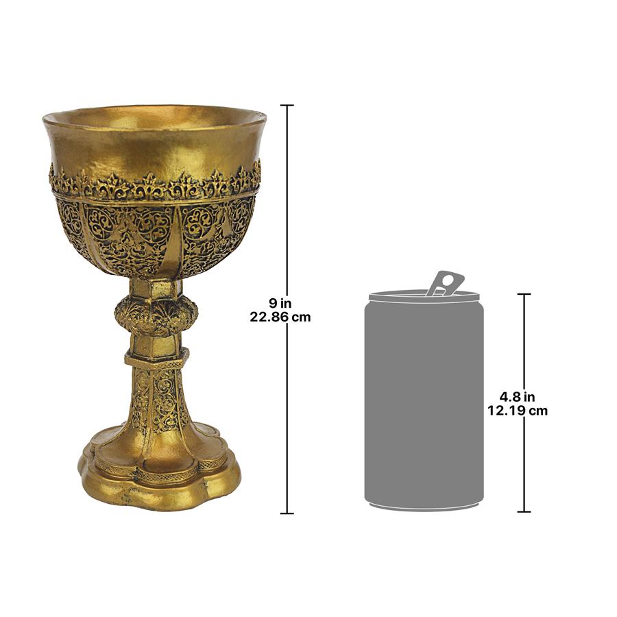 King Arthur's Golden Chalice Gothic Sculpture: Each