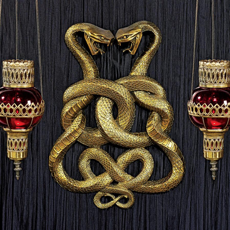 Egyptian Infinity Cobra Twins Snake Wall Sculpture