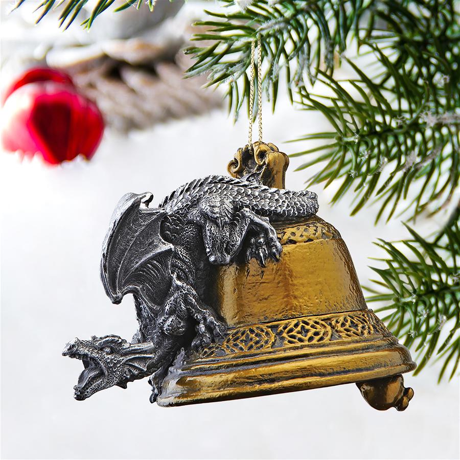 Humdinger the Bell Ringer Gothic Dragon Holiday Ornament
