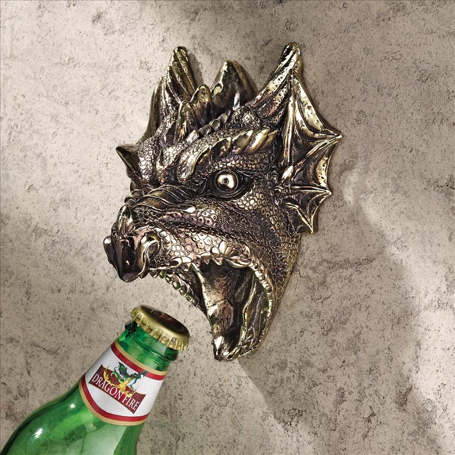 Gothic Dragon Wall-Mount Bottle Opener