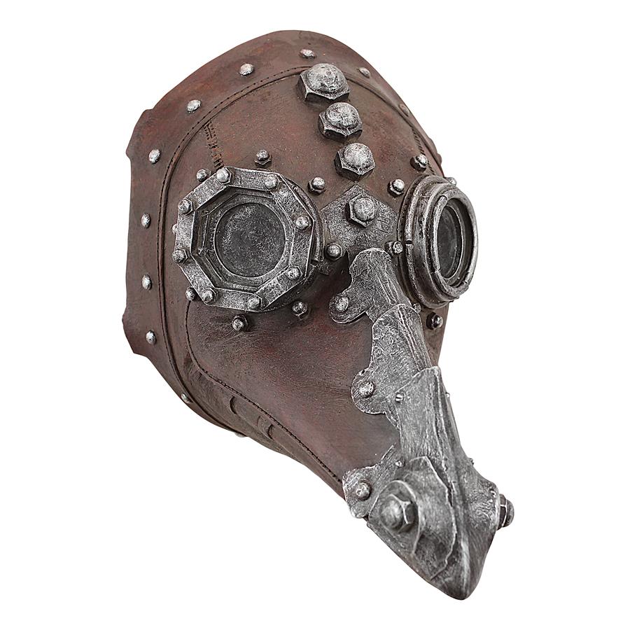 Doctor of Death Steampunk Plague Mask Wall Sculpture: Each