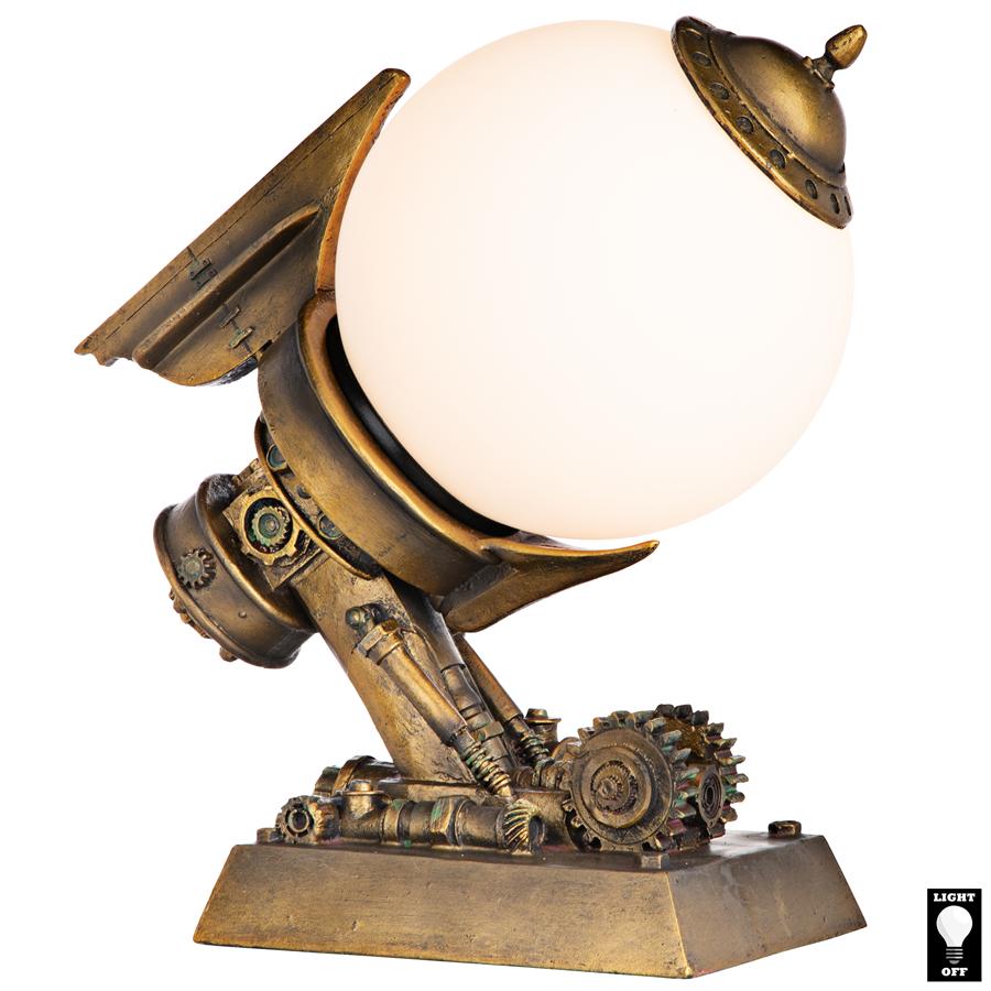 Steampunk Airship Illuminated Statue