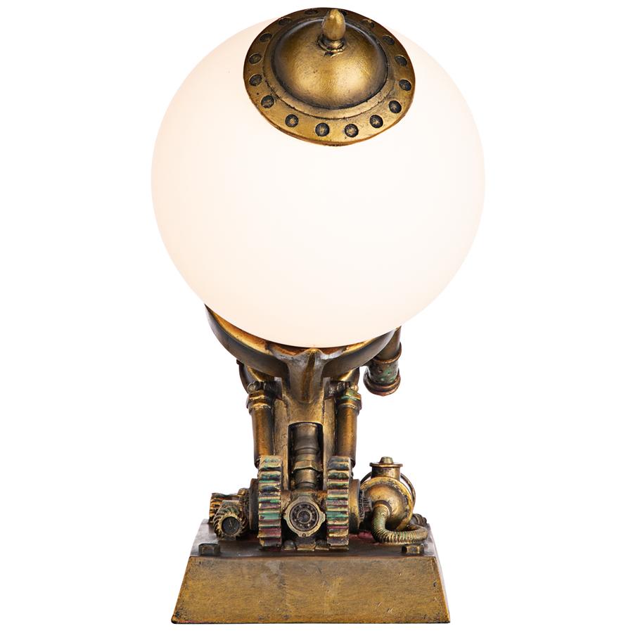 Steampunk Airship Illuminated Statue