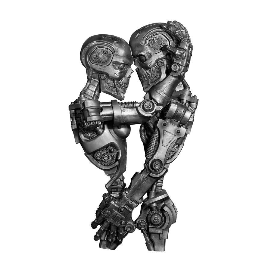 Steampunk Machine-Age Sweethearts Wall Sculpture