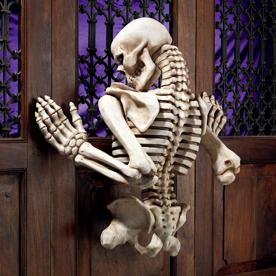 Ascending Evil Climbing Skeleton Wall Sculpture