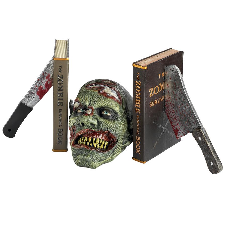 Dead Read, Bloody Zombie Sculptural Bookends