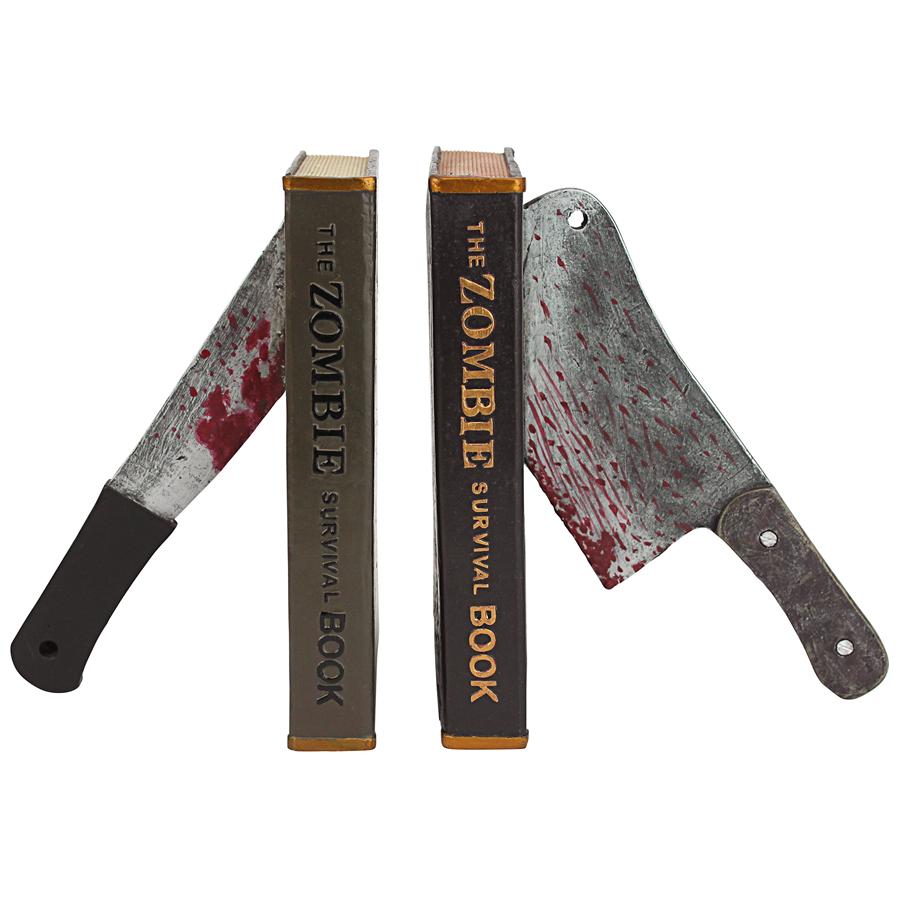 Dead Read, Bloody Zombie Sculptural Bookends