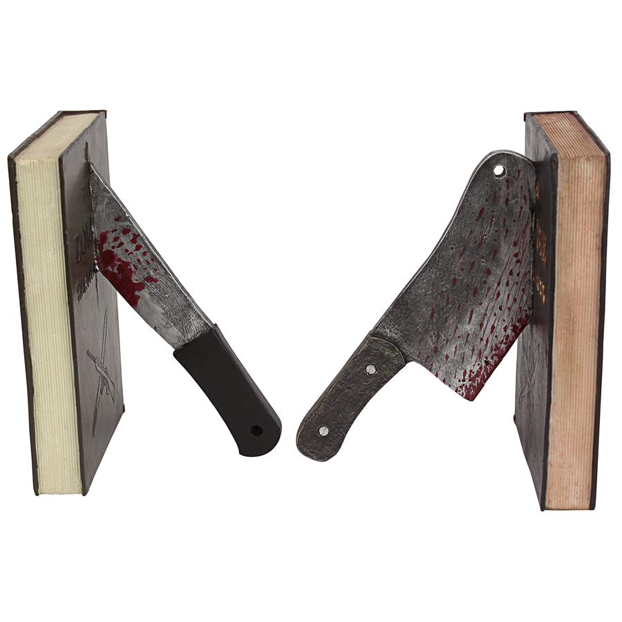 Dead Read, Bloody Zombie Sculptural Bookends