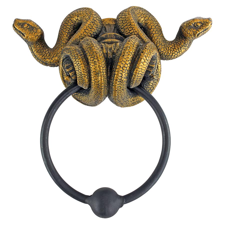 Egyptian Cobra Goddess Towel Ring Wall Sculpture: Each