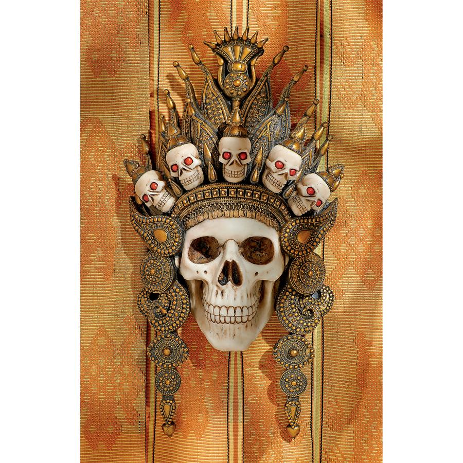 Balinese God of the After Life Skull Mask Wall Sculpture