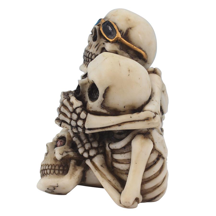 See, Hear, Speak No Evil Skeleton Buddies Pencil Holder