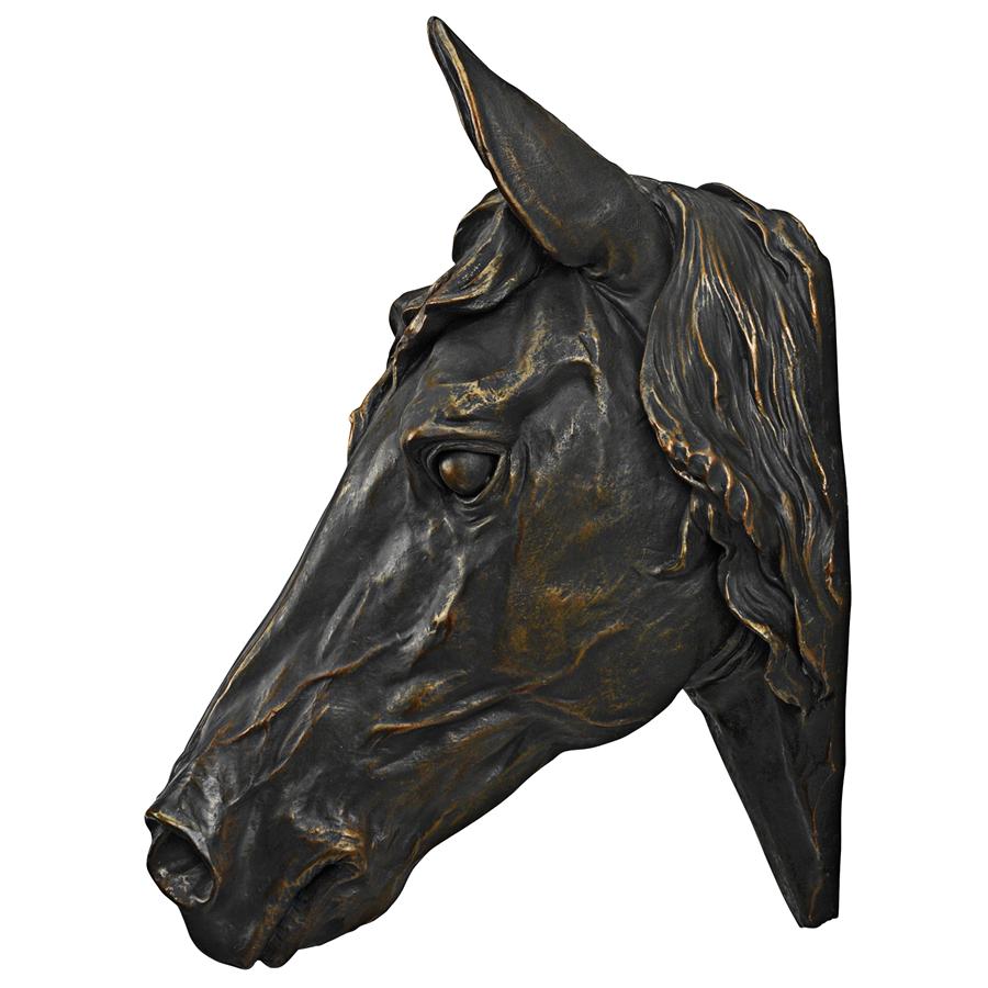 Freedom Spirit Horse Study Wall Sculpture