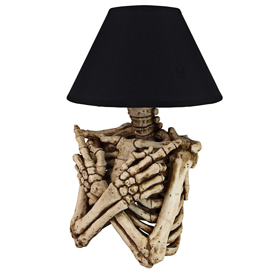 Rest in Pieces Gothic Skeleton Table Lamp