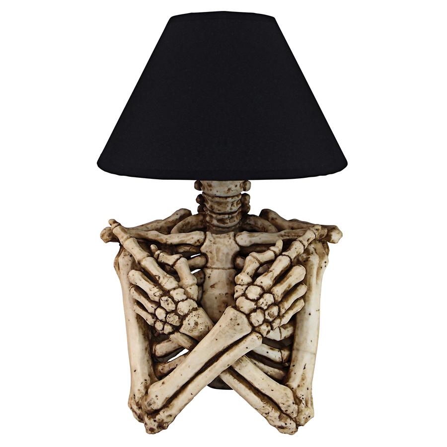 Rest in Pieces Gothic Skeleton Table Lamp