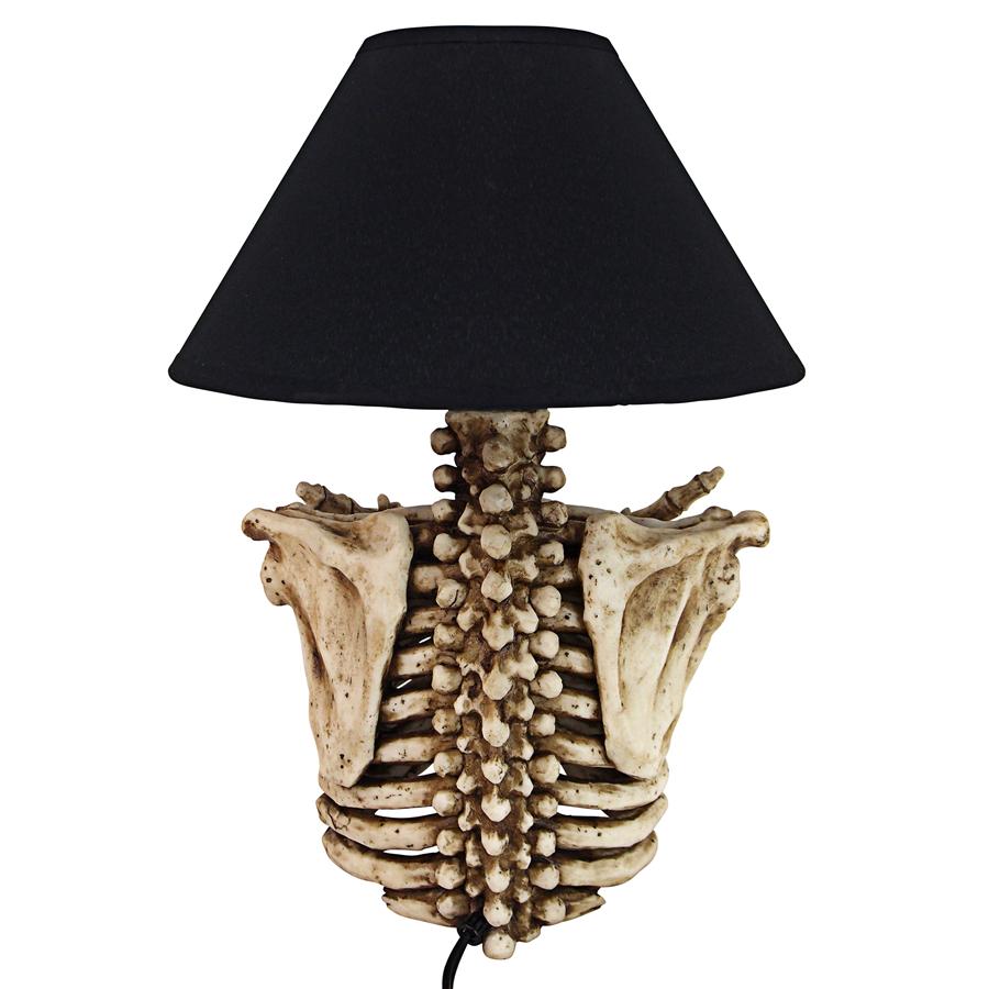 Rest in Pieces Gothic Skeleton Table Lamp