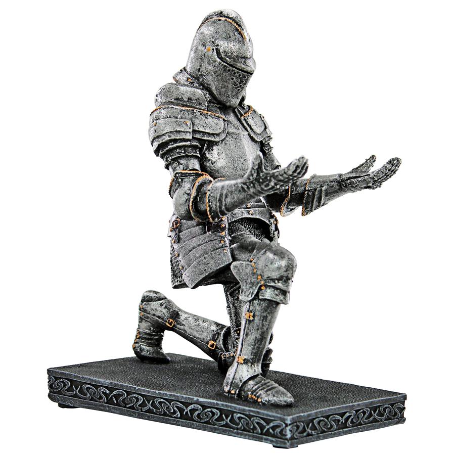 King Arthur's Medieval Knight of the Royal Scribe Pen Holder Statue