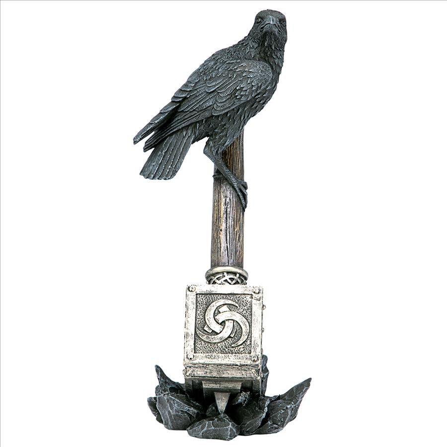 Raven Guardian of Thor’s Thunder Hammer Statue