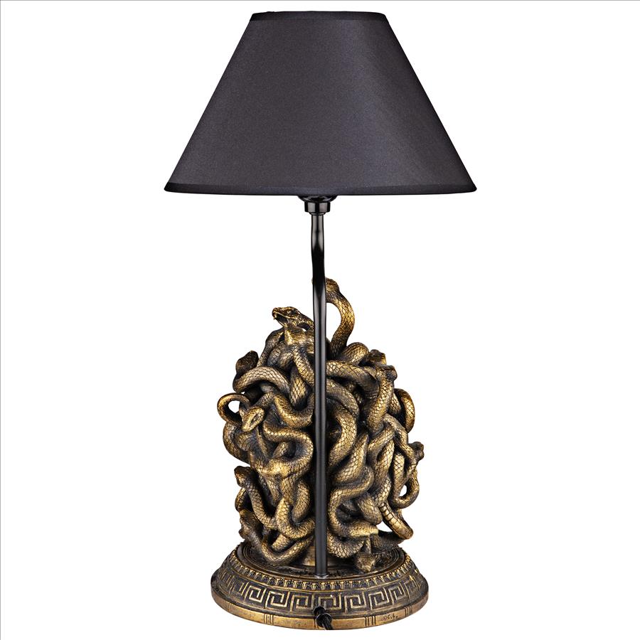 Medusa the Greek Snake-Haired Gorgon Sculptural Table Lamp