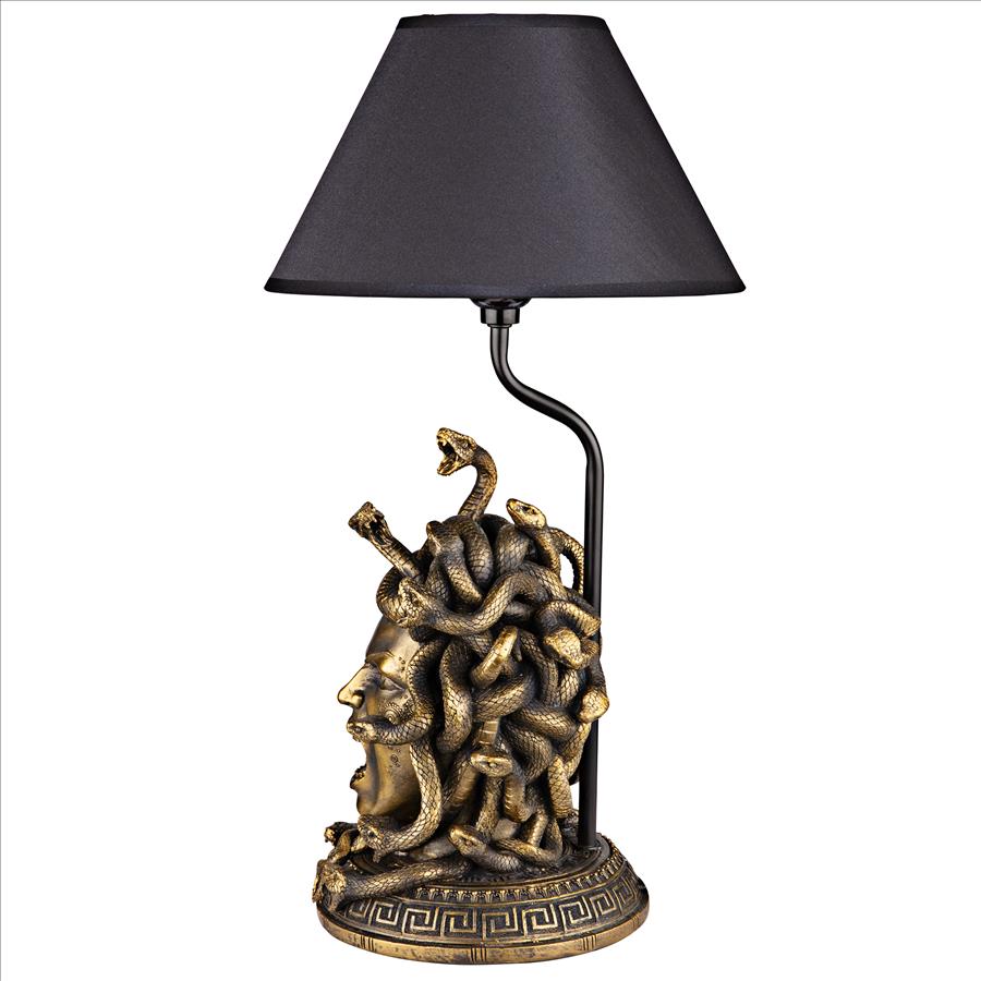 Medusa the Greek Snake-Haired Gorgon Sculptural Table Lamp