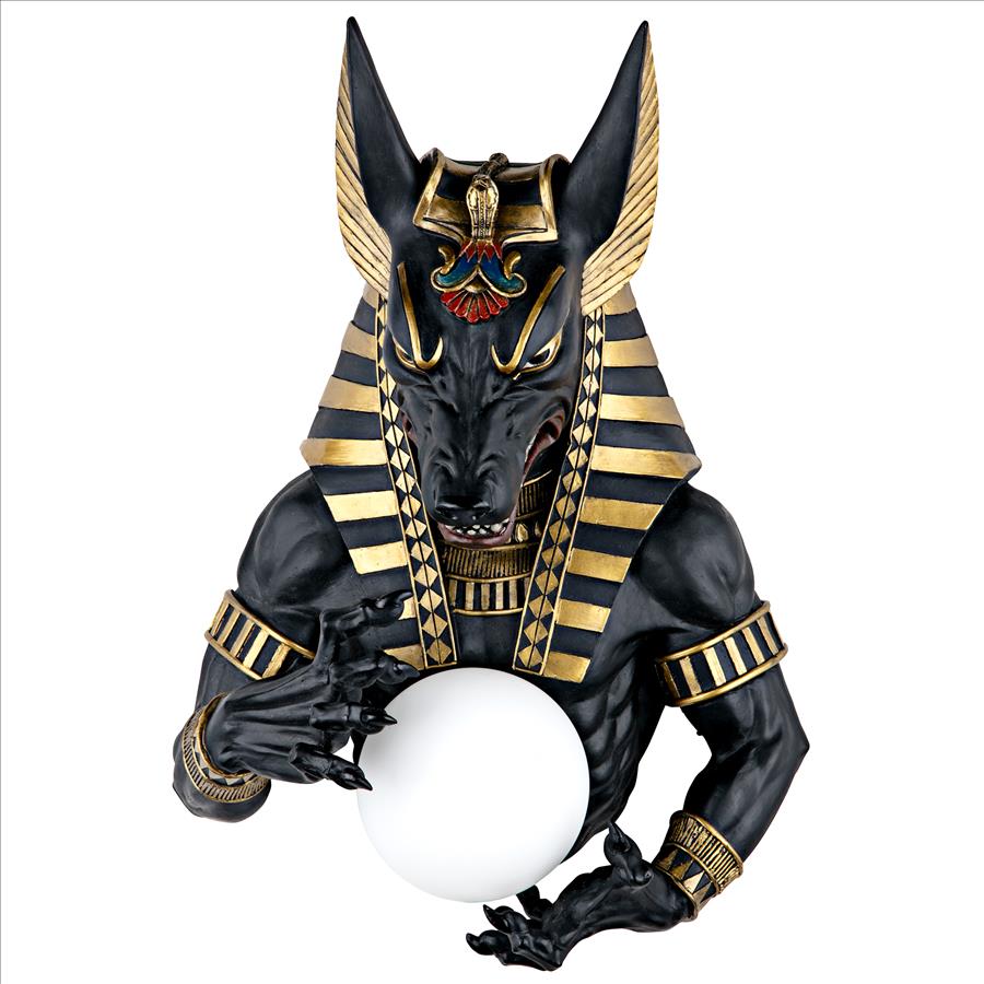 Anubis, Egyptian God of the Underworld Illuminated Wall Sculpture