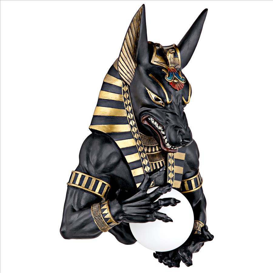 Anubis, Egyptian God of the Underworld Illuminated Wall Sculpture