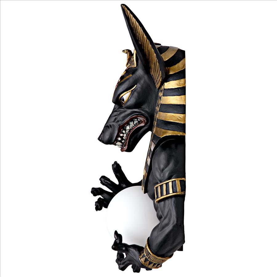 Anubis, Egyptian God of the Underworld Illuminated Wall Sculpture