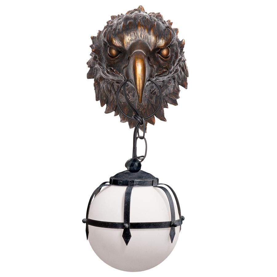 Enlightening Freedom Bald Eagle Sculptural Electric Wall Sconce: Each