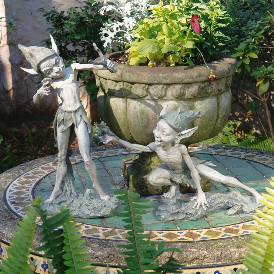 Sling & Stretch Pixie Garden Statues: Set of Two