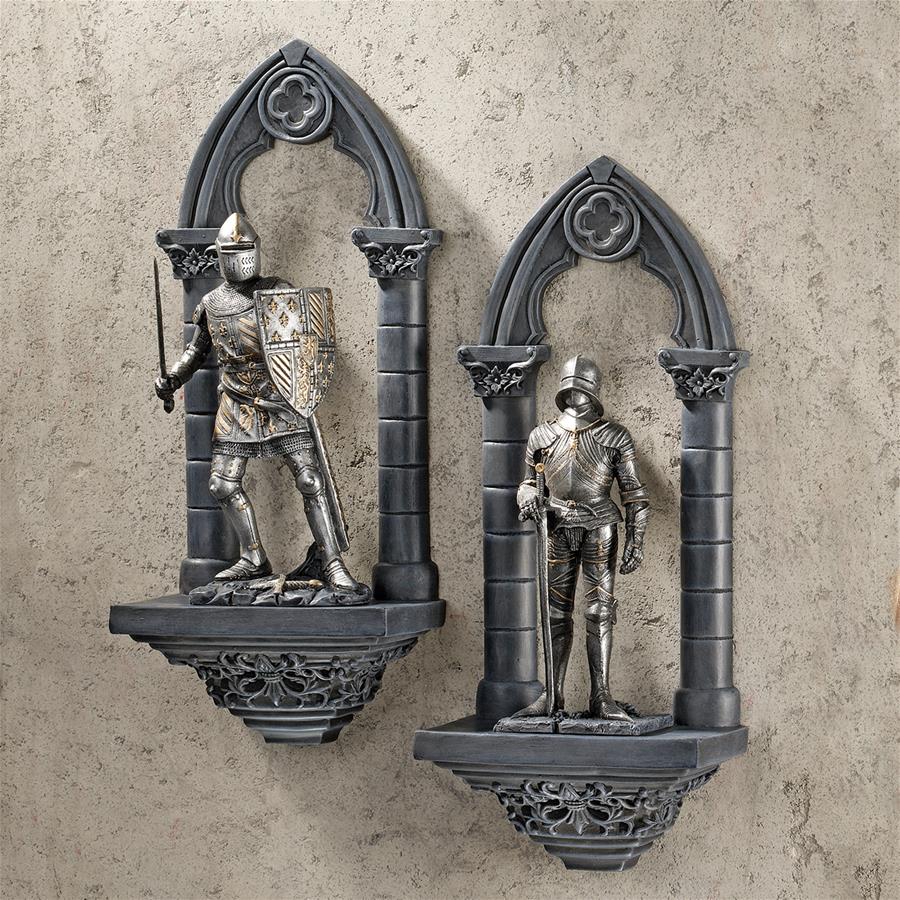Knights of the Realm Wall Sculptures: Set of Two